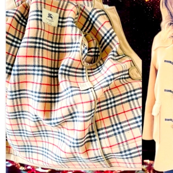 Burberry Wool Toggle Duffel Coat Camel Tan US Size 8 Host pick!⭐️🔥💕 - Picture 2 of 11